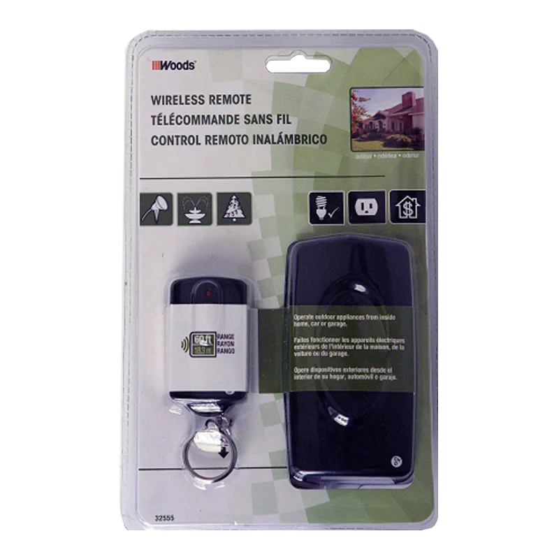 Woods Wireless XL remote control in black color